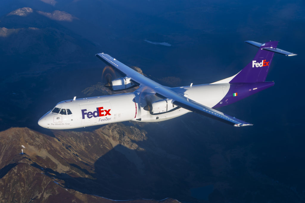 Fedex ATR turboprop freighter aircraft