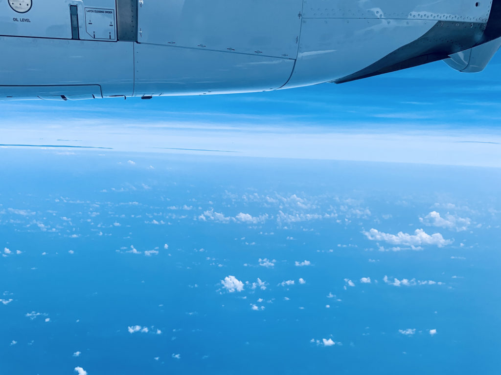 ATR 42-600 crossing the South China Sea between the Vietnam coast and Manila