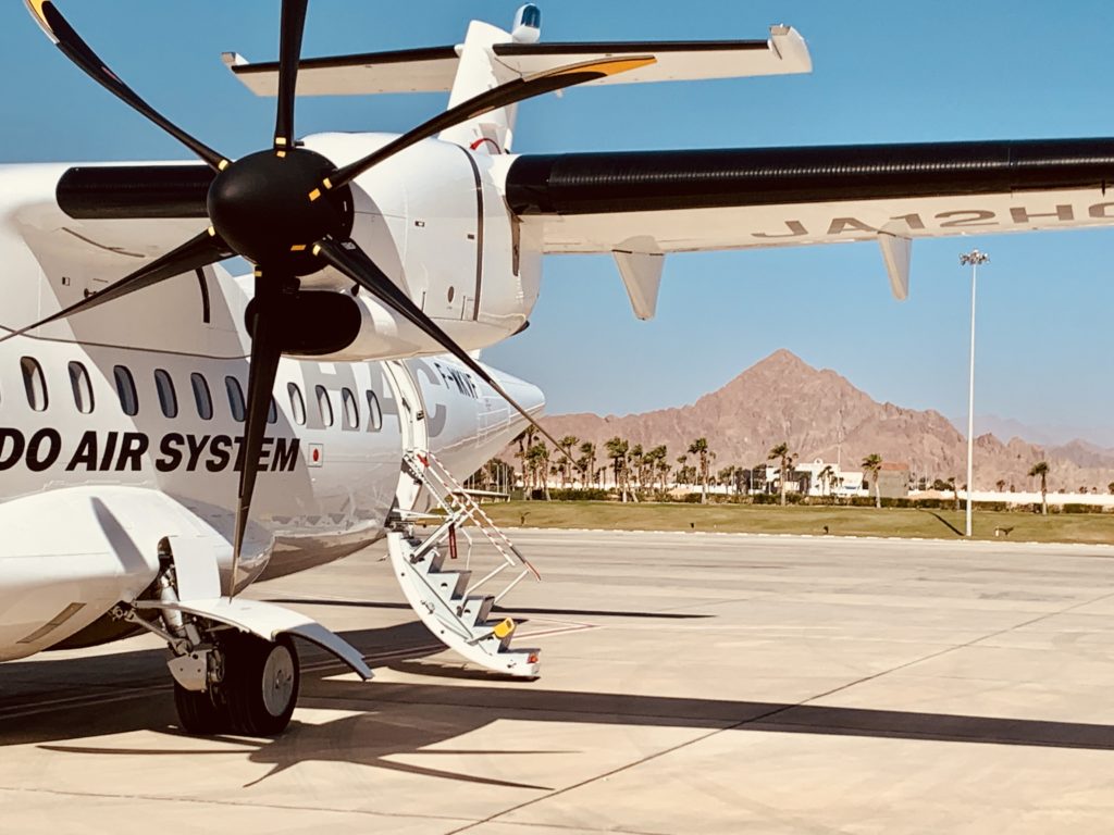 ATR 42-600 refueling at Sharm El Sheikh