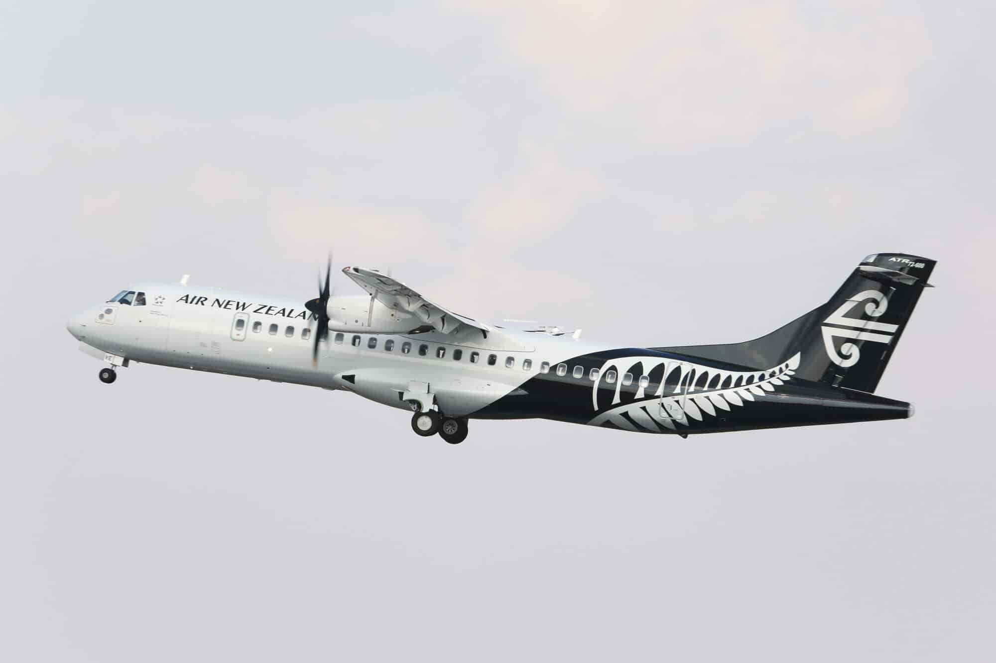 ATR 72-600 Air New Zealand MSN 1182 taking off from Blagnac airport
